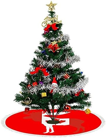 Kanada zastava Moose smiješna suknja za božićnu drvcu sa kratkim plišanjem, 3 veličine