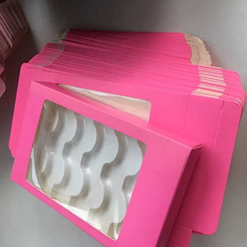 10/20/30/40/50kom / Lot 5pairs prazna kutija za trepavice ružičasti mermer meki papir pakovanje