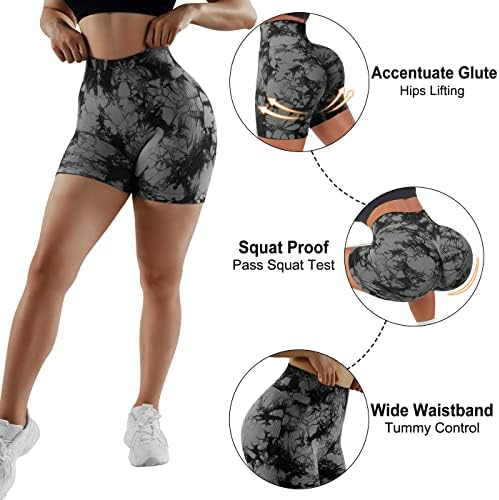 Omkagi ženske kratke hlače Scrounch guza podizač kratke hlače Tummy Control High Struk Bikerske