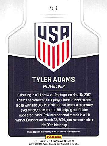 2021 Panini Instant američka kolekcija nogomet 3 Tyler Adams Muška reprezentacija