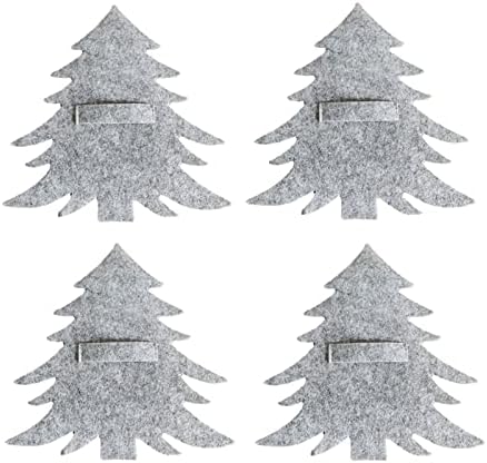 Viljuška Božić Tabela Cover ukras pribor za jelo Drvo 4kom i kuhinja,blagovaona Bar svjetlo mjesto prostirke