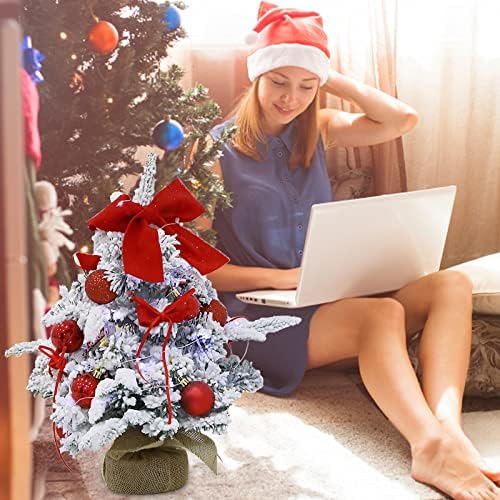 Desktop mini božićno stablo umjetno božićno jedno božićno drvce sa ukrasima božićne ukrase kćeri božićne