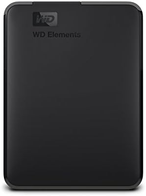 WD 2TB elementi Prijenosni vanjski tvrdi disk HDD, USB 3.0, kompatibilan sa PC, Mac, PS4 & Xbox-WDBU6Y0020BBK-WESN