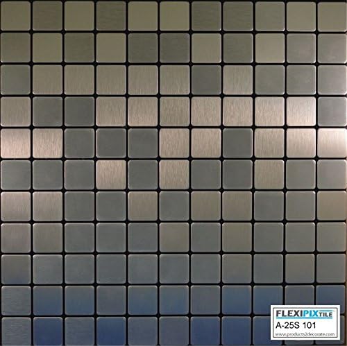 FLEXIPIXTILE, 10-komad aluminija mozaik Tile, piling & štap, Backsplash, naglasak zid, zamrznut