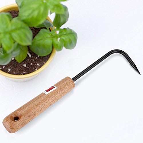 Bonsai alat korijen Pick Rake Gardening Steel Hook sa ergonomski drvena ručka