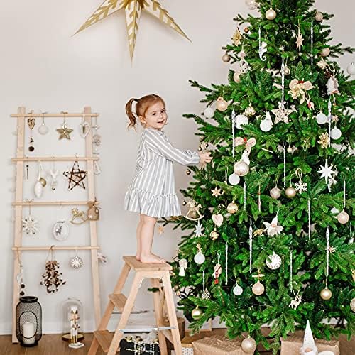 31 komad čistog stakla Božić imice Viseći dekor učvršćivanje imicke Drop božićne ukrase, božićne stablo