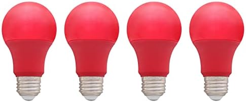 BesYouSel A19 crvena sijalica 9W E26 lampa u boji 60watt ekvivalent za Božićnu temu Party Holiday