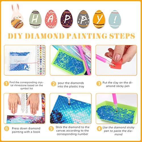 Lazy Yelld Diamond slikarski setovi, ljetni Gnome 5D dijamantski setovi za slikanje za odrasle