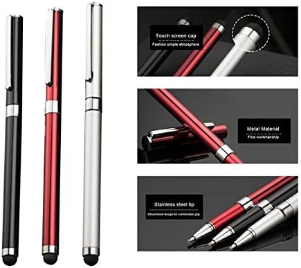 Tek styz pro stylus + olovka kompatibilan s RedMi Xiaomi Napomena 8 2021 s prilagođenim osjetljivim dodirom i crnom tintom visoke osjetljivosti! [3 paket-crna]