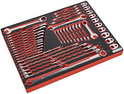 Sealey Tbtp11 ladica za alat sa specijalizovanim ključem 44kom, Crvena, 50 x 526 x 418