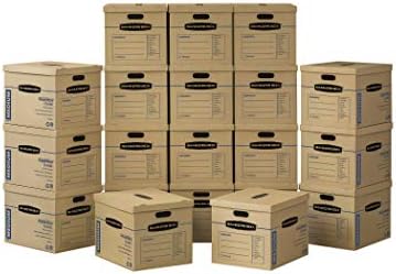 Bankers Box SmoothMove klasične pokretne kutije, sklop bez trake, ručke za lako nošenje, srednje,