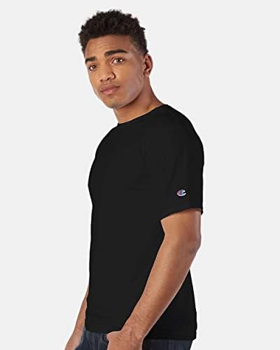 Prvak muški odjeća obojena majica kratkih rukava -Black -XL