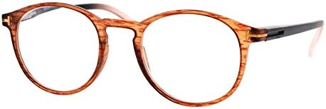 SA106 retro okrugli ključani tanki rog plastične naočale za čitanje