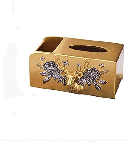 Jydqm kreativni pravokutni tkivni poklopac, ukrasna kupaonica papirna salvena za držač za ubrus-smola