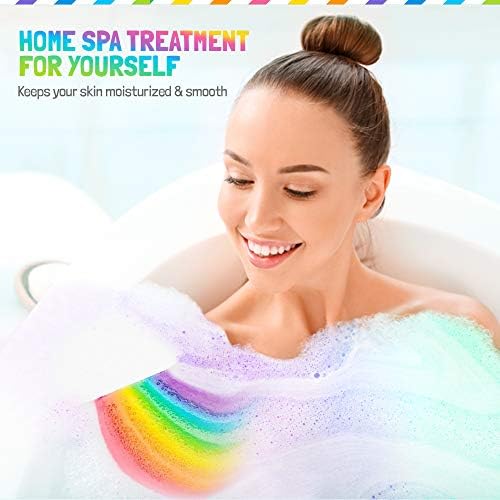 Rainbow Bath bombe za djecu - sve prirodne čarobne duge kupatilo sa organskim sastojcima, hidratantnim,