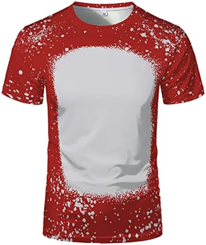 Ymosrh muške košulje na veličini Velika prazna prilagođena majica za prenos topline sublimacija majica kratkih rukava