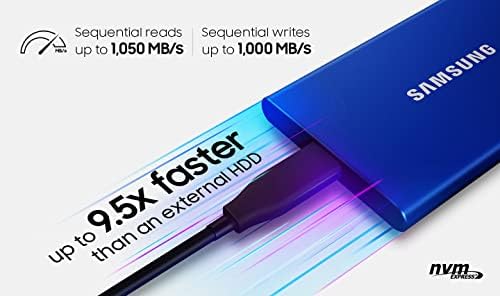 Samsung T7 prijenosni SSD-1 TB-USB 3.2 Gen. 2 vanjski SSD Titan siva