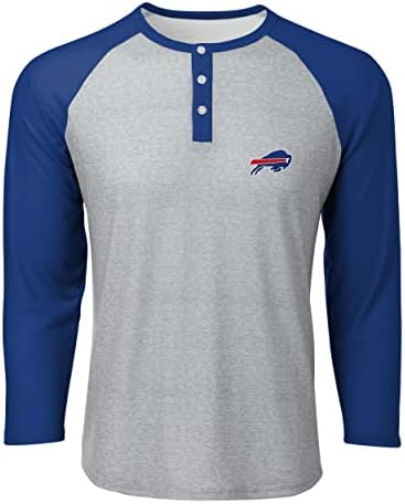 FOCO muška NFL tim Logo majica Dugi rukav Henley