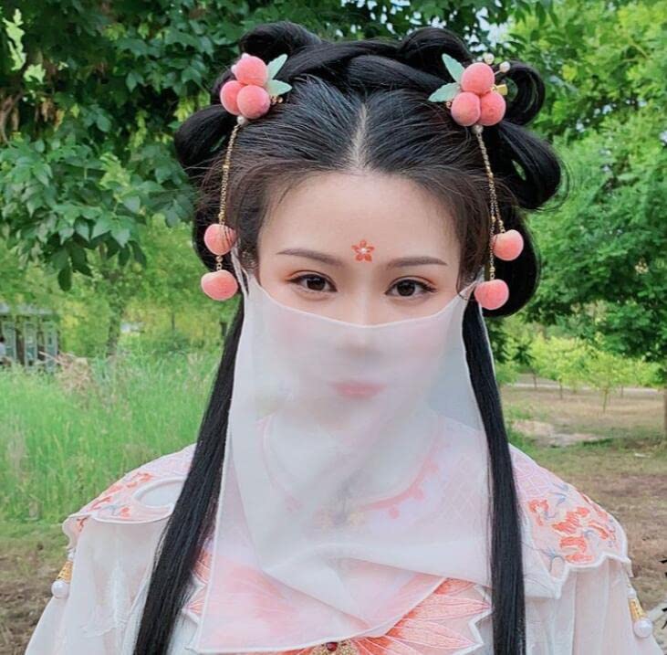 Jexama par slatka kawaii zec plišana ukosnica za kosu djevojke štapići za kosu igle Kina Hanfu Cosplay dnevno , 10cm