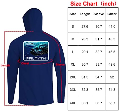 Palmyth Fishing Hoodie za muškarce duge rukave za zaštitu od sunca UV UPF 50 + majice…