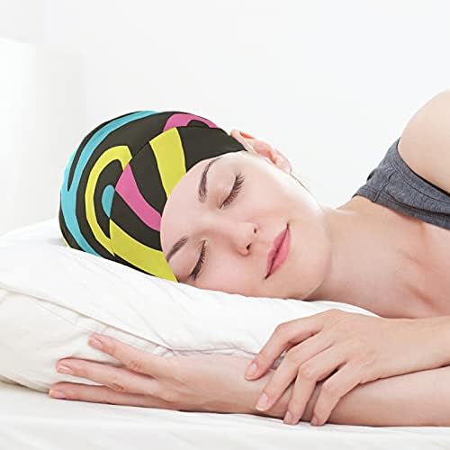 Kapa s lubanjem za spavanje Radni šešir Bonnet Beanies za žene Sažetak prugasto šareno spavajuće