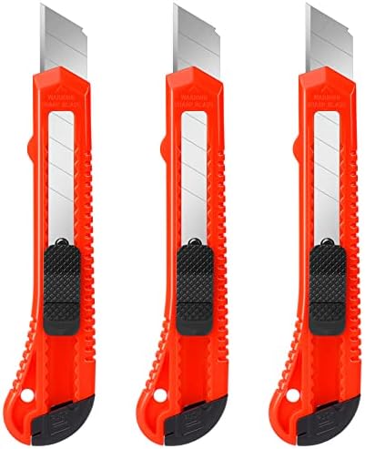 DIYSELF Premium Pomoćni Nož-Set 3-Uvlačivog kompleta noža za brijanje-kutija rezač-plastična ručka