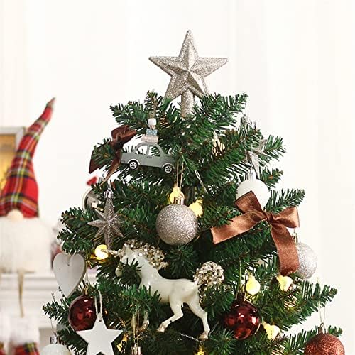 Aethegh 20 inčni mini božićno drvce, stolno božićno drvce mini božićno drvce sa svjetlima i ukrasima