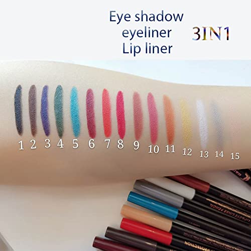1 kom Gel olovka za oči olovka mat Shimmer vodootporna dugotrajna visoko pigmentirana šarena olovka za šminkanje mačjih očiju
