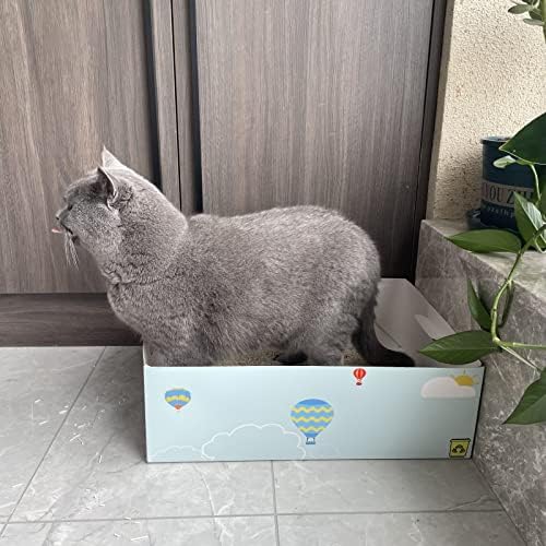 FuneeTop jednokratna kutija za mačke, 17 * 13.5 * 5.5, nepropusna kutija za mačke za putovanja