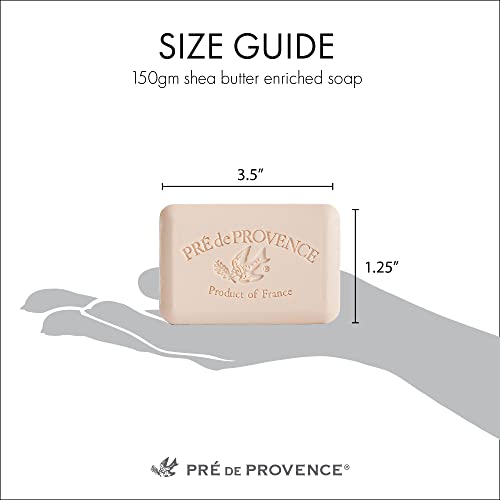 Pre De Provence Zanatski sapun, prirodna Francuska Njega kože, obogaćena organskim Shea maslacem, četverostruko