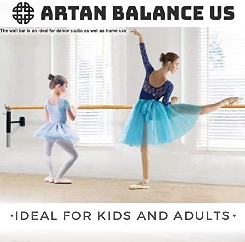 Artan Balance Ballet Barre Wall montiran za kućnu ili studio za ples trening, jogu, istezanje