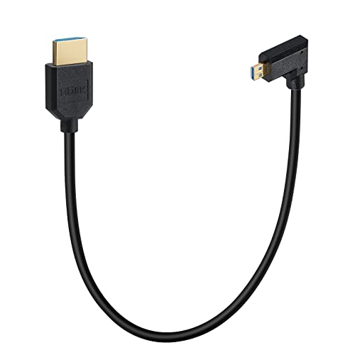 Halokny HDMI 8K kabel, Micro HDMI do HDMI kabela, 1ft 8k @ 60Hz HDMI muški za Micro HDMI muški kabel