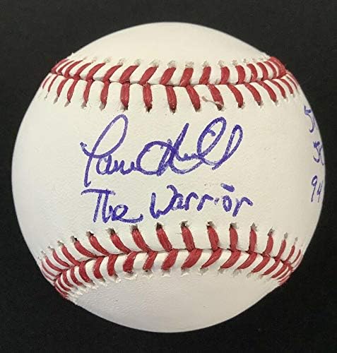 Paul O'Neill potpisao bejzbol Manfred Nyy Autograph Stats Warrior Inscrip PSA / DNK - autogramirani bejzbol