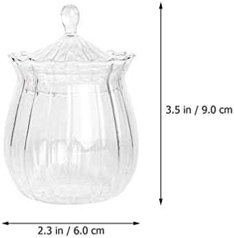 Hemoton Glass candy Jar staklenka za skladištenje stakla je veoma lepa i praktična, izdržljiva za dugo korišćenje.