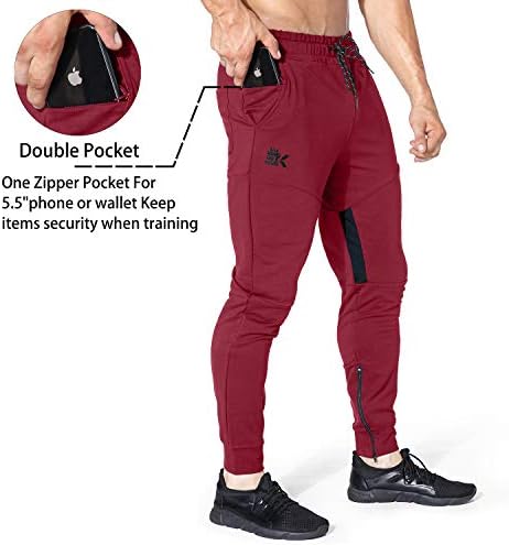 Brokig muns thigh mreža teretane Jogger Hlače, muške casual slim fit workout bodybuilding tweatpants