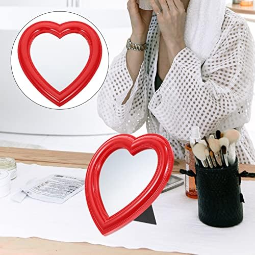 Lurose Heart Makeup ogledalo u obliku srca Kozmetičko ogledalo zidno ogledalo stolno ogledalo za spavaću sobu