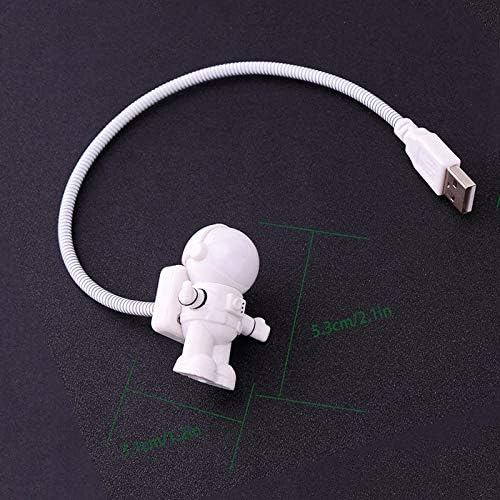 N / A Creative fleksibilna LED lampa Fleksibilna USB zaštitna za zaštitu očiju Čitanje Light Bedside Lamp astronaut Početna Dnevna soba Decor USB
