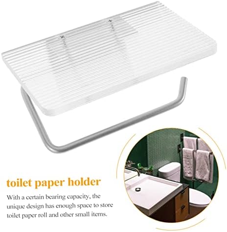 CABILOCK WC držač papira Crni toaletni držač za papir stalak za toaletni nosač papira Crno tkivo držač Nema vježbe