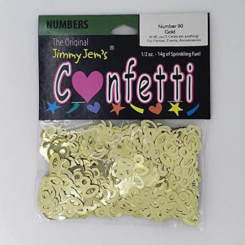 Confetti broj 90 Zlato - maloprodajno paketi 7707 QS0
