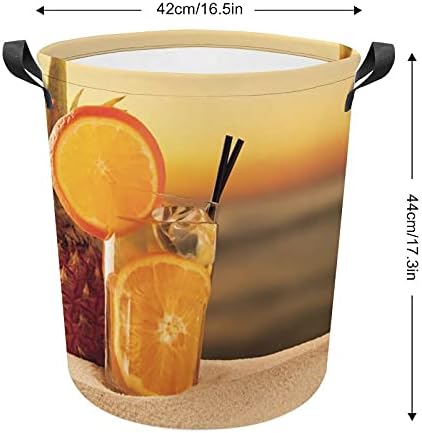 Foduoduo košarica rublja ananas sok od naranče rublje koči sa ručicama Sklopiva torba za spremanje za prtljag