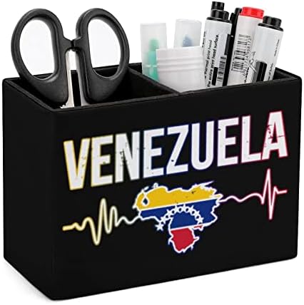 Venecuela Heart Beats PU kožni držači za olovke višenamjenski držač za čaše za olovke uzorak stola Organizator za uredsku kuću