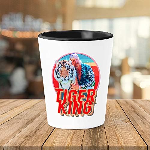 Bubble Hugs Joe Exotic Tiger King Classic Shot Glass - Tiger King Joe Exotic Vintage - Funny Tiger