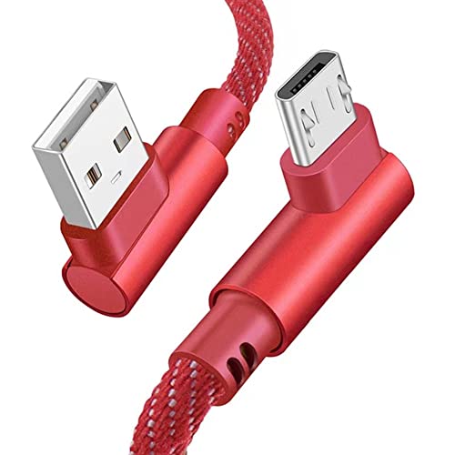 Micro USB Android kabel, Ksun.y Right ugaono brzo punjenje Cord za punjenje 90 stupnje Micro USB 2.0 konektorska