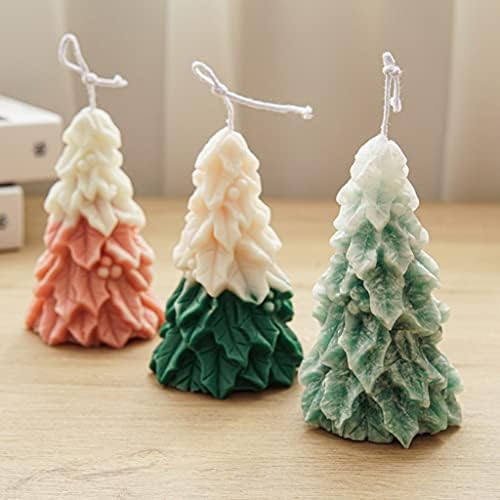 3D božićno drvce za božićne kalupe za svijeće za sapun za snimanje svijeća plijesni kalupa za kolače