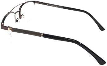 Amar Lifestyle Računarske naočale Metal okrugla pola obruča 51 mm Brown Unisex_Alacfrpr4835