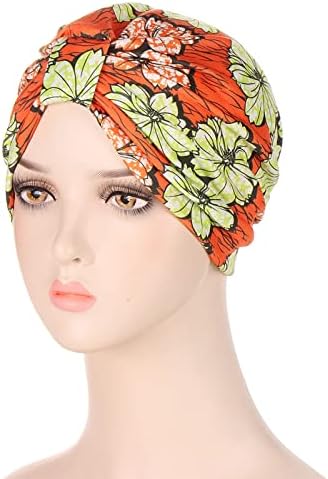 Turban sa rastezljivim čvorom za žene cvijet Headwrap kapica Slouchy muslimanska marama unaprijed