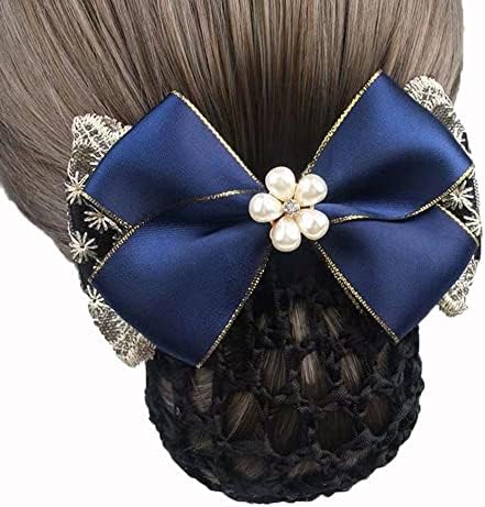 Bybycd Bun Sniood Headwear Elegant Ponytail Clip Ženski Bowknot Nurse Hotel Hairgrips Pokrivač