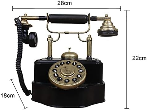 Abaippj Retro Dekorativni model telefona simulirani mini telefon Vintage telefon za kućni dekorsko