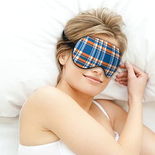 Plava i narančasta plaćena maska ​​za spavanje lagana zasljepljuje pokrivač maske za oči s podesivim