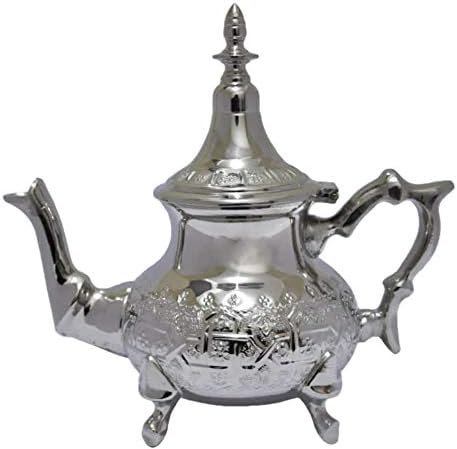 Vintage stilirani ručni marokanski srebrni čajnik sa ugrađenim u filteru za infusiranje čaja, donesite